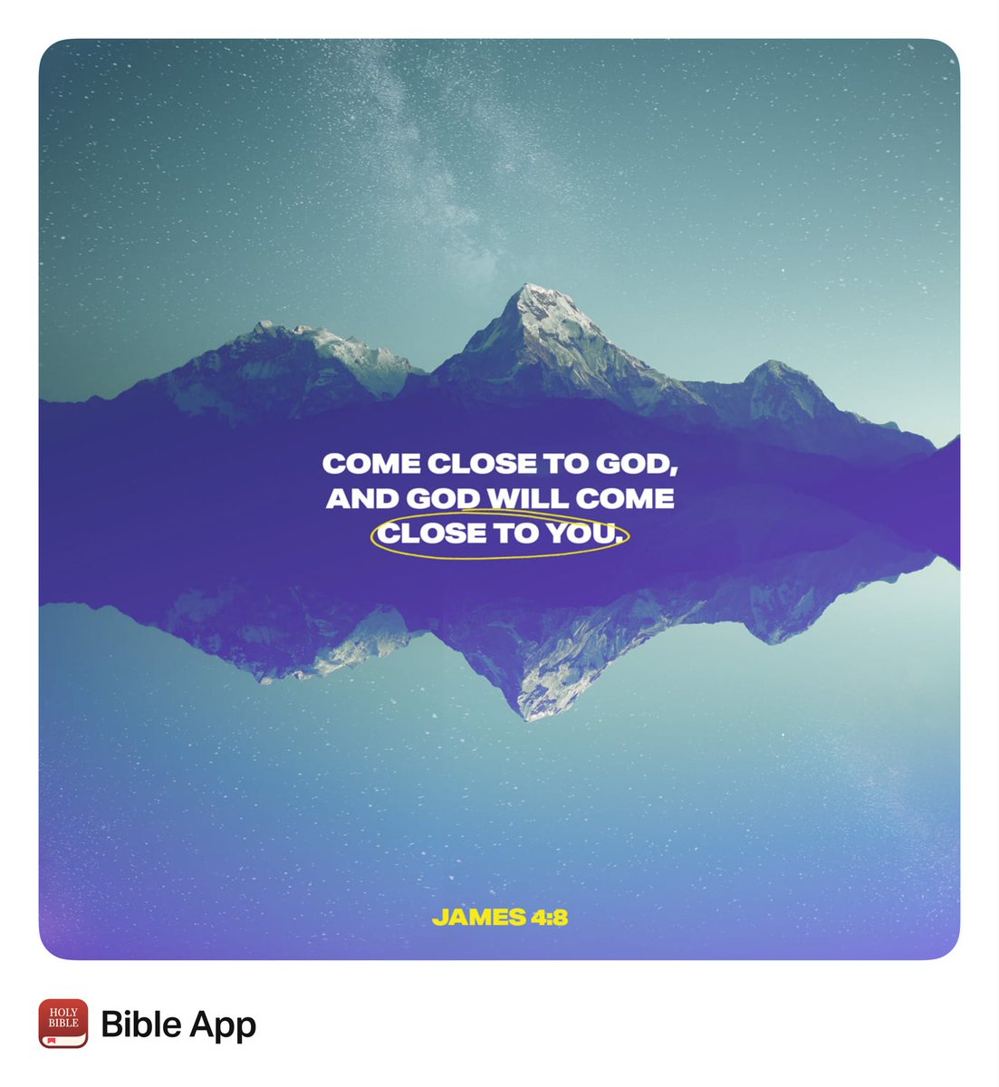 ascripturedlife's tweet photo. Draw near to God, and he will draw near to you.
James 4:8 

May you feel His presence with you today 🙏🏻 https://t.co/fhczuyLKPd