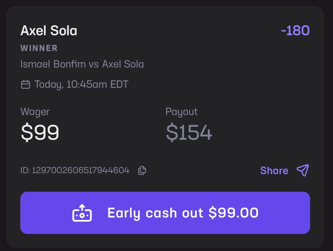 AdamSharpLine's tweet photo. UFC Abu Dhabi Play #1 + #2 🥊🤼

There are some strong opinions and rumors regarding this fight.

We’re gonna take the bigger, younger, more well rounded fighter in Axel Sola and the over 2.5 rounds.

We expect Sola to take Bonfim into deep waters late in the fight. 🙏🏻 https://t.co/Jg8AvCit6y