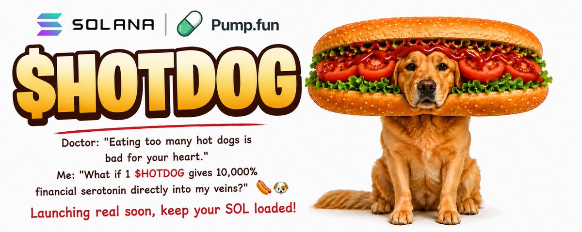 only_hotdog's tweet photo. The scent of a 100x $HOTDOG is starting to fill the Solana trenches 🌭🐶

Coming real soon.

Keep your SOL loaded and your appetites ready! 🚀🔥 https://t.co/5fwZQvS8nw