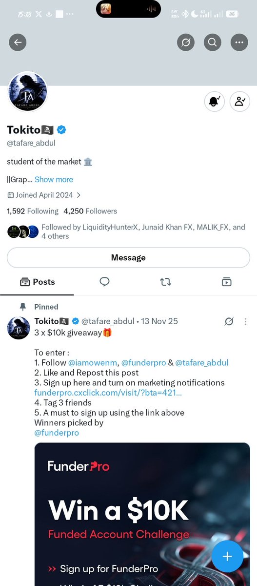 FX_DEGREE's tweet photo. @sodium_fx @xFundedAura @salees_tafare @sodi_1213 @alhajiabdul__fx @tafare_abdul Done ✅ https://t.co/ItvUZecnsK