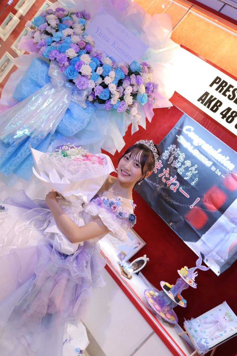marina_ngt48n's tweet photo. #木本優菜卒業公演
卒業セレモニーに出演させていただきました✨️とっても美しいドレス姿と可愛い笑顔を近くで見ることができて嬉しかった😢！

最後まで真っ直ぐで頑張り続けたから
たくさん幸せになってね...💌

出逢ってくれてありがとう😭✨ https://t.co/OKFOgAUwbw