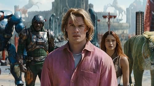 picsandpatter's tweet photo. Masters of the Universe is not worth wasting two and a half hours of your life on. While I think the likes of Nicholas Galitzine, Camila Mendes and Idris Elba could be perfect fits for the characters they play, they are hamstrung by a painfully unfunny, at times cringy, and https://t.co/OXLj4vyxSp