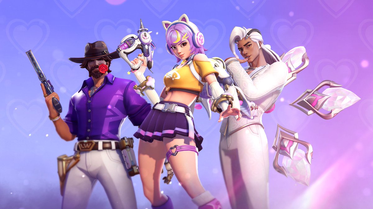 PuppyMochiTTV's tweet photo. 🌟DATE NIGHT SKIN GIVEAWAY🌟

To enter:

-like &amp; retweet
- comment your twitch user!
-!entergiveaway on my twitch https://t.co/1DBdQQ8m4Z - you get an extra ticket every 10min watchtime 🫶🏻

(Winner will get coins for a skin)
#overwatch #owtwt https://t.co/bHqKqijCF5