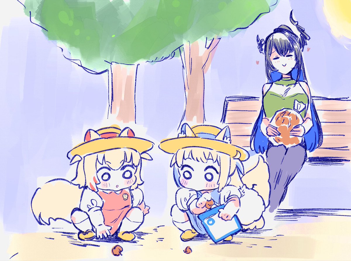 yuri_kyanon's tweet photo. おともだちを見つけたフワモコちゃん https://t.co/RLJggIoNBb
