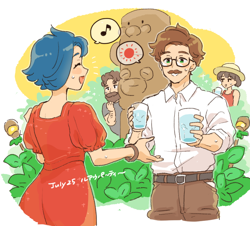onigiri_island_'s tweet photo. #StardewValley版深夜の真剣お絵描き60分一本勝負　水分補給を勧めてくれる https://t.co/o6zf2fY7sT