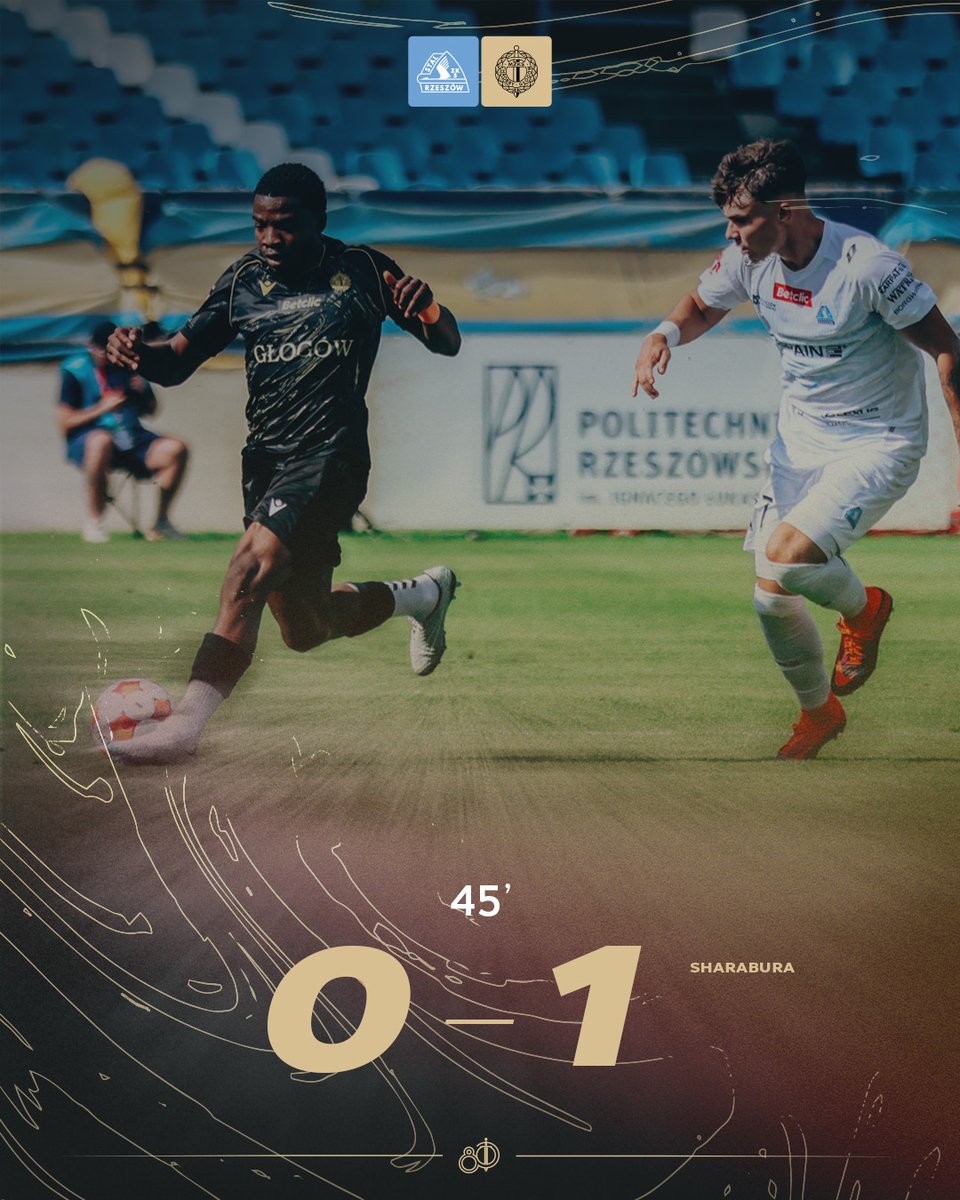 ChrobryGlogowSA's tweet photo. ⏸ Chrobry z golem do szatni i prowadzeniem po pierwszej połowie. Świetnie przedstawia nam się Yehor Sharabura 👊

_________________
45' 🔵 0:1 🟠 | #STACHR https://t.co/70FJDtJ6qF