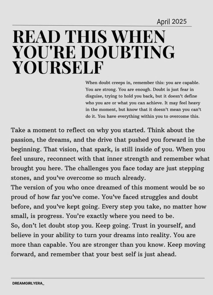 GloryOfMind's tweet photo. Read this when doubting yourself📌 https://t.co/RpRKdStsL1