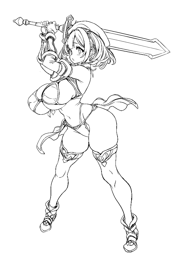 n_hirowa's tweet photo. ブラックソードちゃん！(OC) https://t.co/iimxcFJ8yd