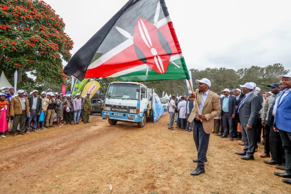 KDC_KE's tweet photo. We participated in the Meru Central Dairy Cooperative Union’s 11th Annual Dairy Farmers Field Day at the ASK Gitoro Showground in Meru County, showcasing investment opportunities and highlighting the Corporation’s role in supporting the growth and transformation of Kenya’s dairy value chain.

The event was graced by H.E. Deputy President Prof. Kithure Kindiki, accompanied by CS Hon. Mutahi Kagwe and CS Hon. Wycliffe Oparanya.

#KDC #InvestingInKenya #DairyValueChain #Agriculture #InvestmentOpportunities #SustainableDevelopment #MeruCounty @Meru_county