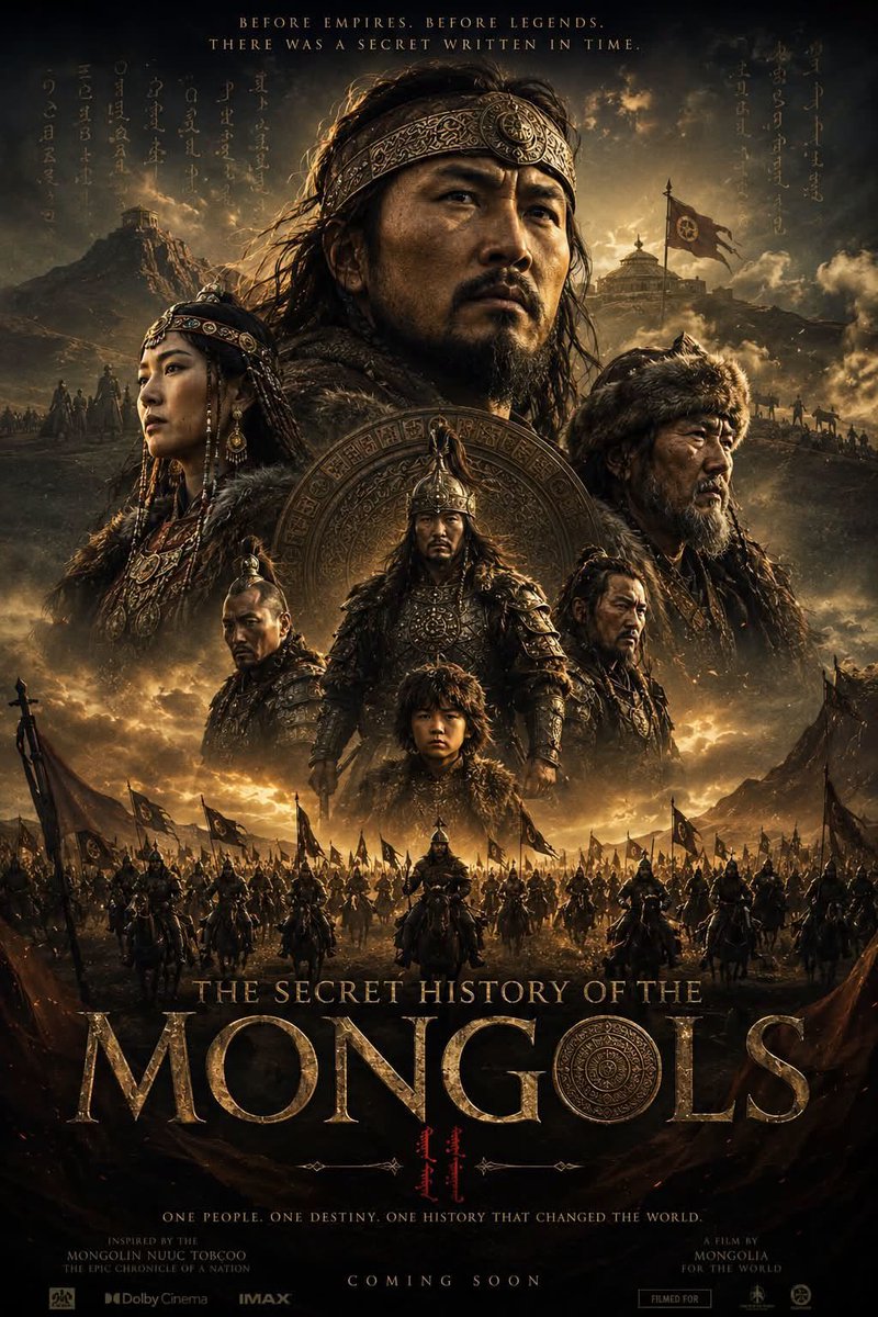 ganzorigv's tweet photo. Холливүүдтэй хамтраад "Монголын нууц товчоо"-гоороо ийм кино хиймээр байна аа. The Secret History of the MONGOLS гээд хийвэл үүнээс өндөр түвшний бүтээл гарах бүрэн боломжтой доо уг нь... Зохиол бэлэн учраас хамгийн мундаг продюсерийн дор дэлхийн хамгийн шилдэг найруулагч, зураглаач, жүжигчид бүхий элит баг бүрдүүлээд Бурхан Халдун, Туул болон Онон гол, Сэнгүр горхио дэлгэцэнд мөнхжүүлээд... Олон улсын ийм төслийг маш зөв эхлүүлээд хариуцлагатай дуусгаж чадвал бүх монголчуудыг дэлхий даяар нэгтгэж омогшуулах нэгэн чухал бүтээл, Монголоо дэлхийд сурталчлах том үйл ажиллагаа болох юм даа! Европ, Ази, Ойрхи Дорнодын 30 гаруй улстай шууд болон шууд бусаар холбогдох үндэстэн дамнасан сүпер проект болох учиртай даа.