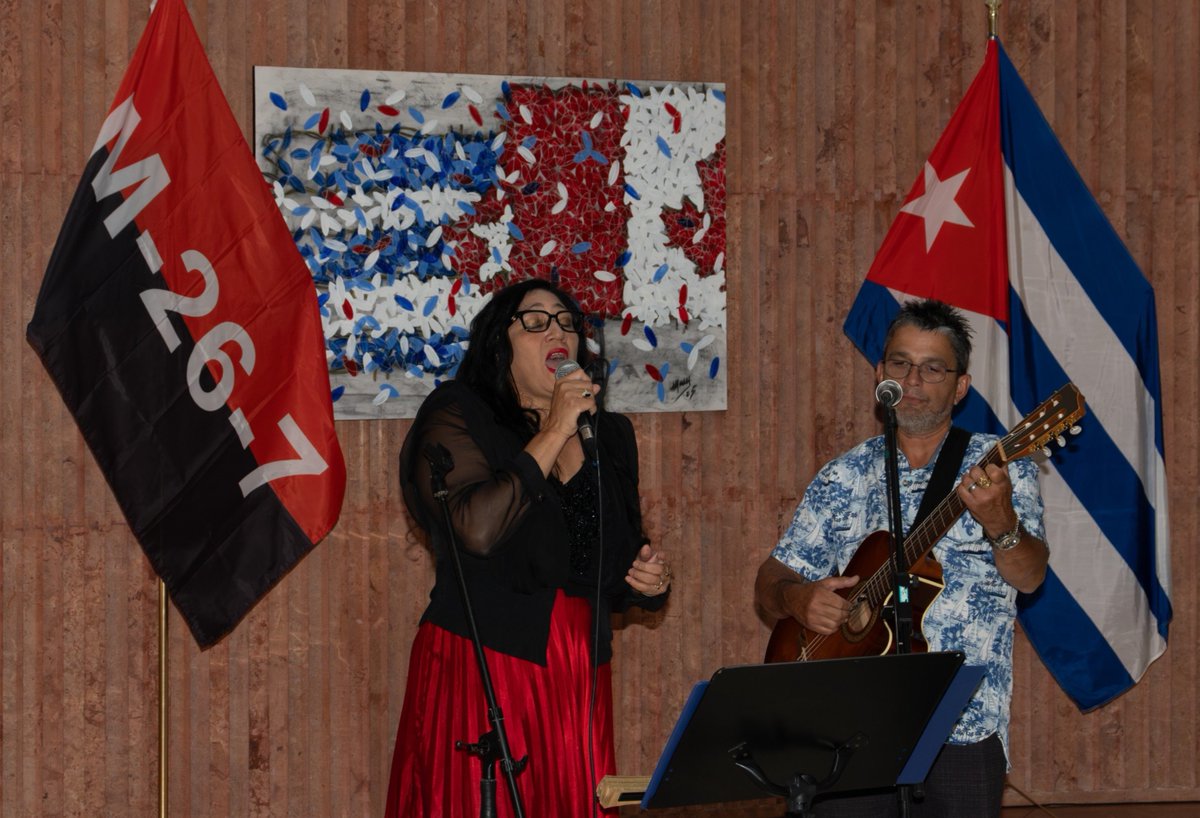 R_Malmierca's tweet photo. Con acto político cultural en @EmbacubaCanada conmemoramos 73 aniversario asalto a cuarteles Moncada y Carlos Manuel de Céspedes. Representantes de varias organizaciones canadienses reiteraron solidaridad con #Cuba. Ratificamos compromiso con Revolución y Fidel en su centenario. https://t.co/zPzW6gRoqY