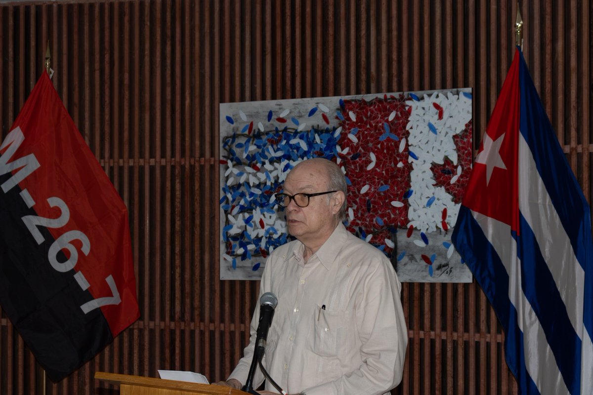 R_Malmierca's tweet photo. Con acto político cultural en @EmbacubaCanada conmemoramos 73 aniversario asalto a cuarteles Moncada y Carlos Manuel de Céspedes. Representantes de varias organizaciones canadienses reiteraron solidaridad con #Cuba. Ratificamos compromiso con Revolución y Fidel en su centenario. https://t.co/zPzW6gRoqY