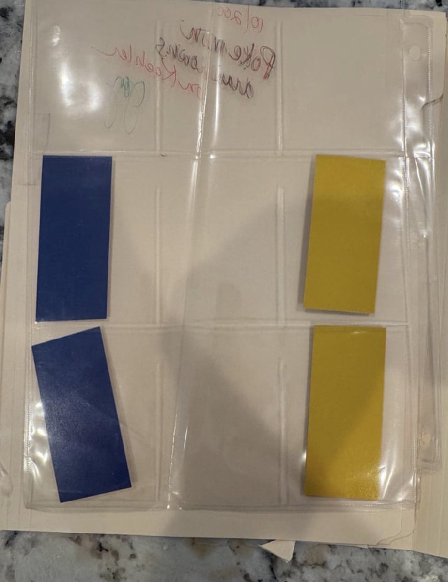 flops_eth's tweet photo. @garyvee suggestions on how to get the below graded/authenticated?

Wizard of the Coast Pokemon Spot Color Samples, Koehler 2001 Production Material. Signed by Joy Fortney the director of Quality Insurance at WotC in 2001.

I got it from the attached Harry Potter binder https://t.co/Mng2dNlQVO