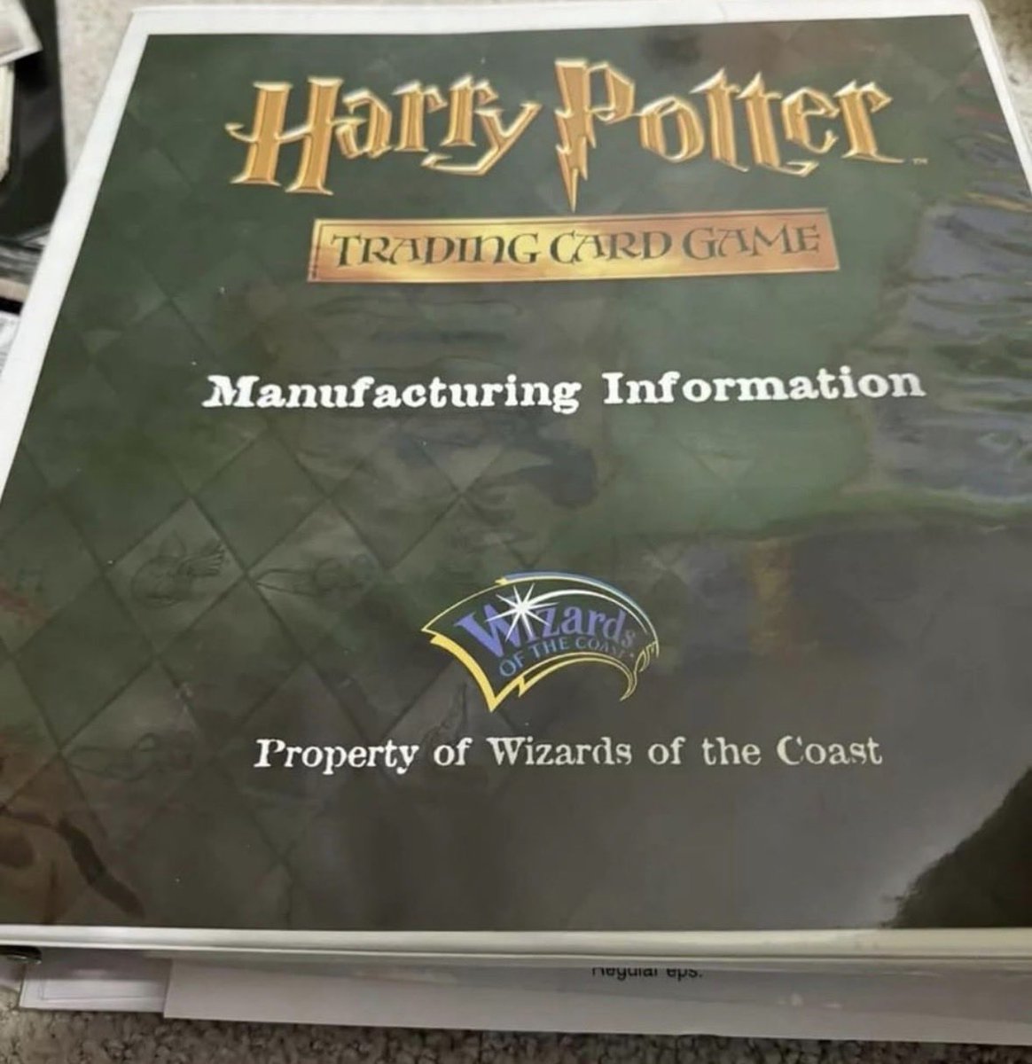 flops_eth's tweet photo. @garyvee suggestions on how to get the below graded/authenticated?

Wizard of the Coast Pokemon Spot Color Samples, Koehler 2001 Production Material. Signed by Joy Fortney the director of Quality Insurance at WotC in 2001.

I got it from the attached Harry Potter binder https://t.co/Mng2dNlQVO
