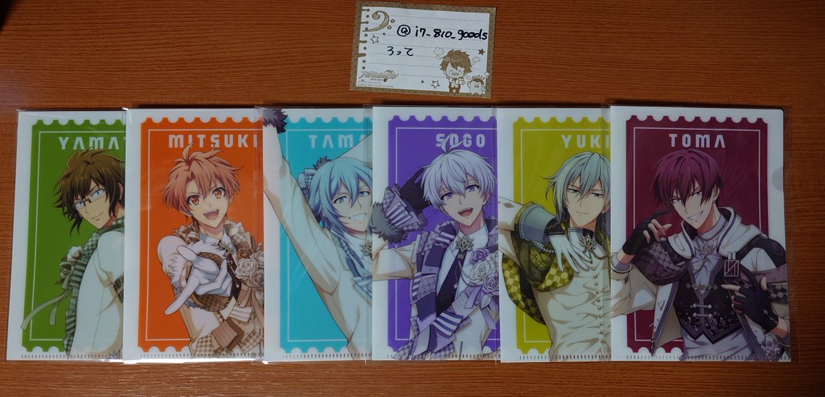 i7_810_goods's tweet photo. 【交換】
アイナナ　VISIBLIVE TOUR 4WARD JOURNEY　4J　ナナイロストア　特典　ミニクリアファイル
【譲】
画像の一織、大和、三月、環、壮五、ナギ、陸、天、百、千、悠、トウマ、巳波、虎於
【求】
同種楽＞龍之介　各7
郵送交換/条件は画像4枚目ご確認ください🙇‍♀️
お気軽にどうぞ🌸
※プロカ必読 https://t.co/pBvxVfE1Df