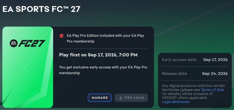LukeHighoneHigh's tweet photo. @paulbubbles1 @EASPORTSFC You can add them to library as soon as they are on the store and you even get the Early Access. https://t.co/BIs1WrzFKc