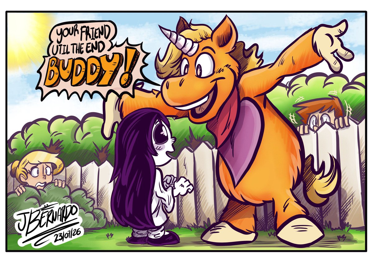 BerEst45953206's tweet photo. "YOUR FRIEND TILL THE END"🦄🖤🧡

Fan Art of the upcoming film @Buddy_The_Uni among side Erma created By @4BrandonJS4 i think she would be keen on this friendly Unicorn...right?😁🧡🖤🦄

#Fanart #Artistoninstagram #digitalartㅤㅤㅤㅤ #ItsBuddy https://t.co/ajcN34mJAy