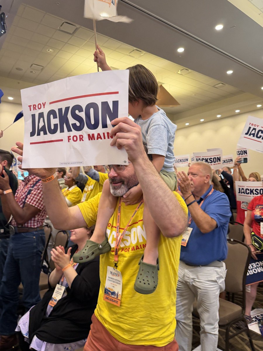 TroyJackson207's tweet photo. We’re not from the left. We’re not from the right. We’re from the bottom, and we’re rising. 

In November, we will defeat Susan Collins. https://t.co/Hg9sMnark3