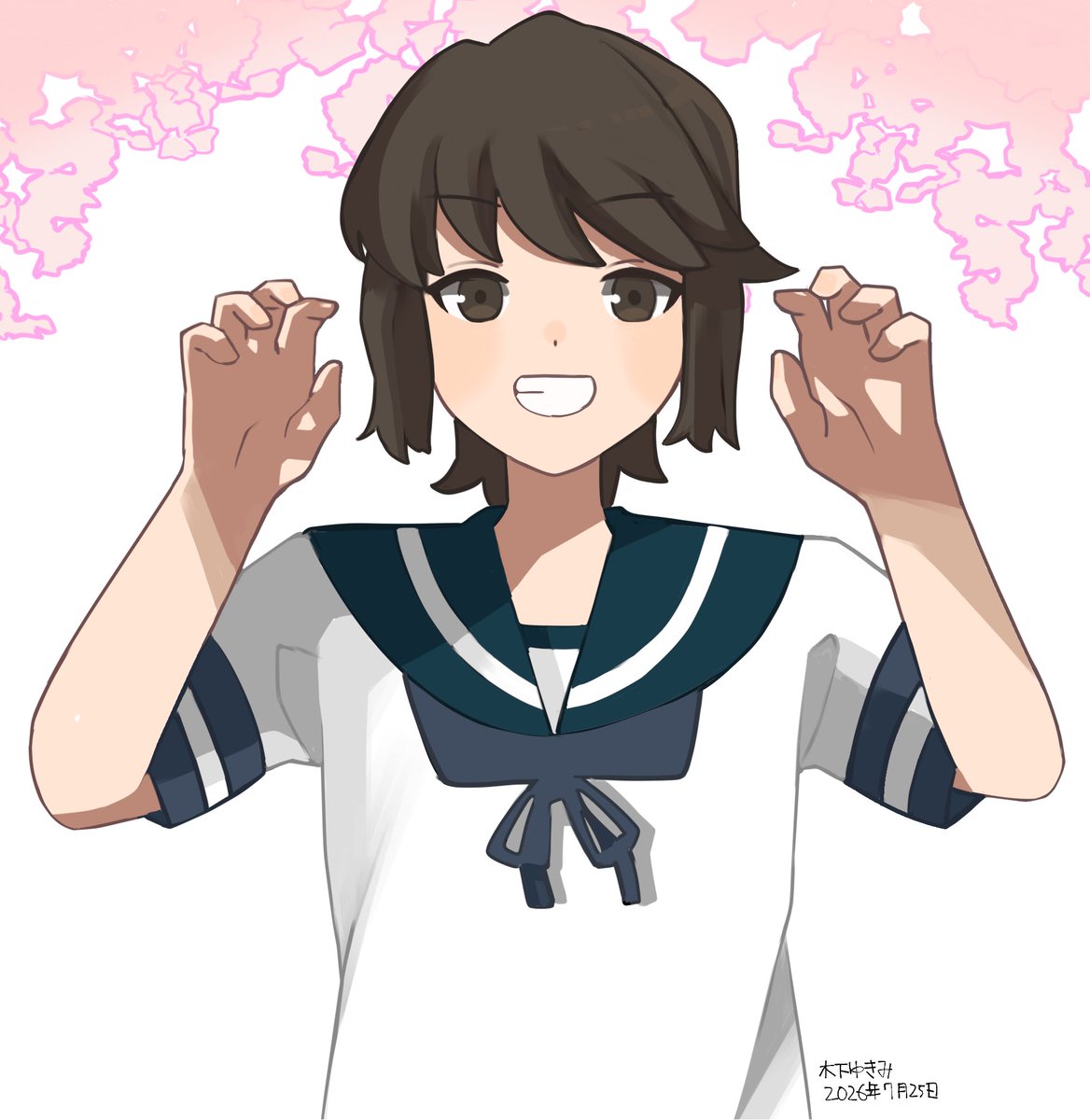 kinosita1102's tweet photo. 深雪ちゃん

 #艦これ
 #イラスト https://t.co/a19wezoePJ