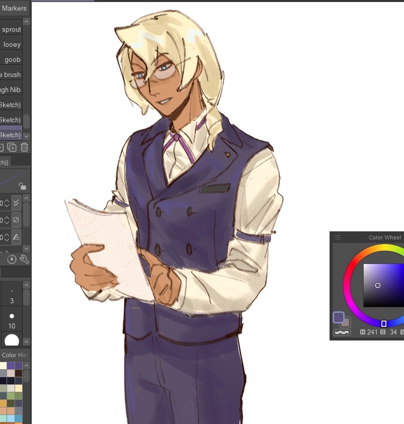 zoruniii's tweet photo. wanted to try drawing young kristoph again #lameeee https://t.co/nsFhpya1SQ