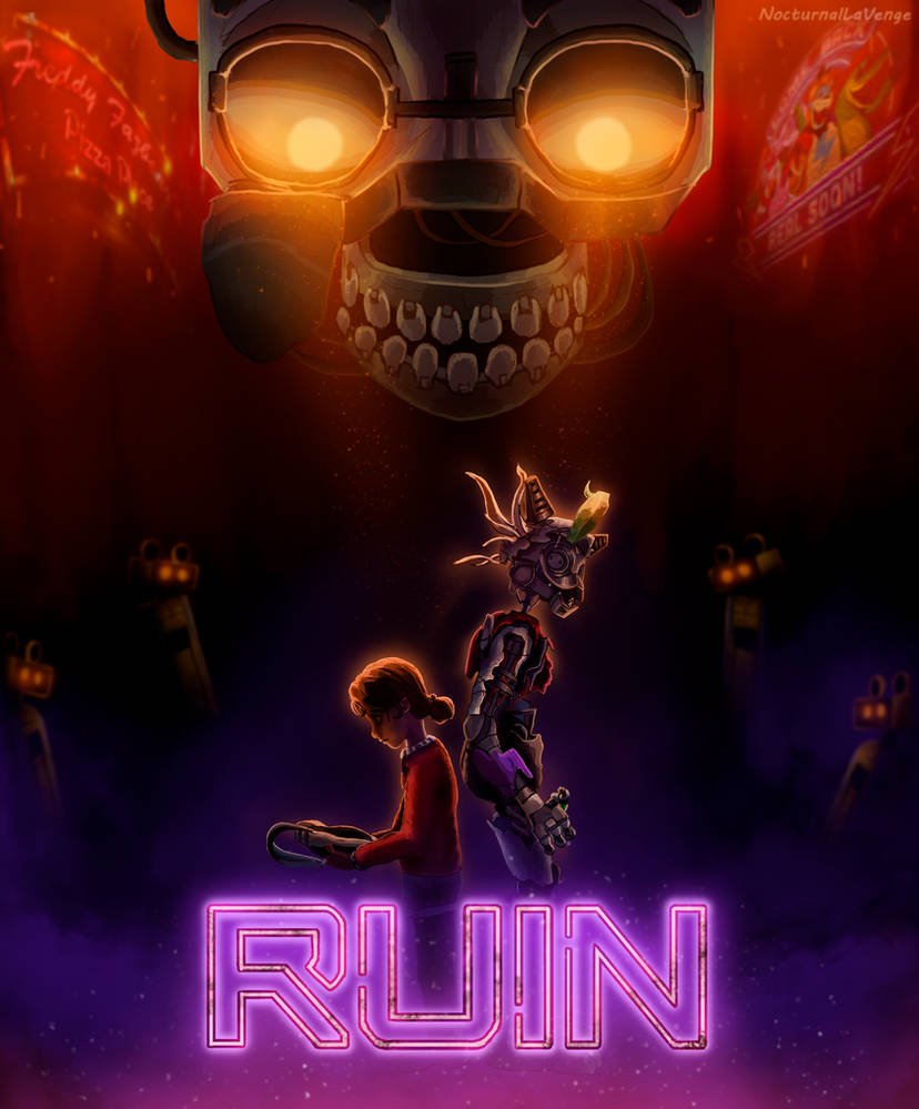 VengeNocturnal's tweet photo. Happy Security Breach: RUIN anniversary! We are hanging on a cliffhanger for 3 years now. No new art from me, so I'm just scrolling through my RUIN library.
#FNAF https://t.co/NGqagggxa6