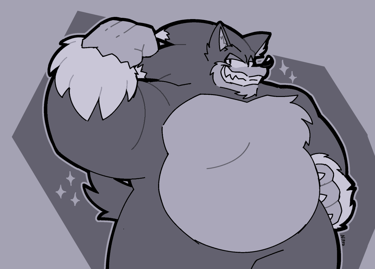 nitrojsn's tweet photo. a werehog, as a treat https://t.co/5H46uKQ9Sf