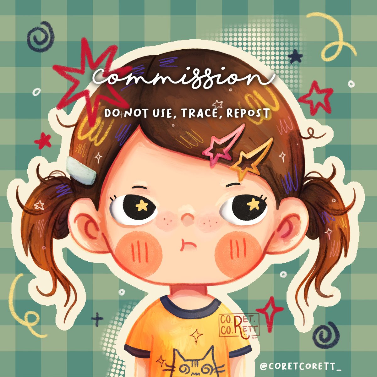 coretcorett_'s tweet photo. Commission Result Stylized Chibi 💖✨

thank you for trusting me to do the commission🤗🌷

#commission #chibi #opencommission #artistsonx #digitalart https://t.co/mPYoX6frFC