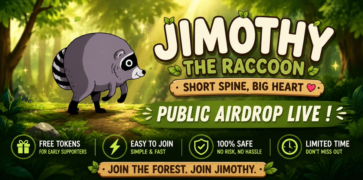 Corinne02's tweet photo. 🌠 Find your next discovery. 

 Jimothy The Raccoon drives the $Jimothy token with a memecoin coin airdrop. 

 ➡️ https://t.co/pQLWnWIH2x 

 #SOLANA $SOL $PRIETA https://t.co/yEP999gREw
