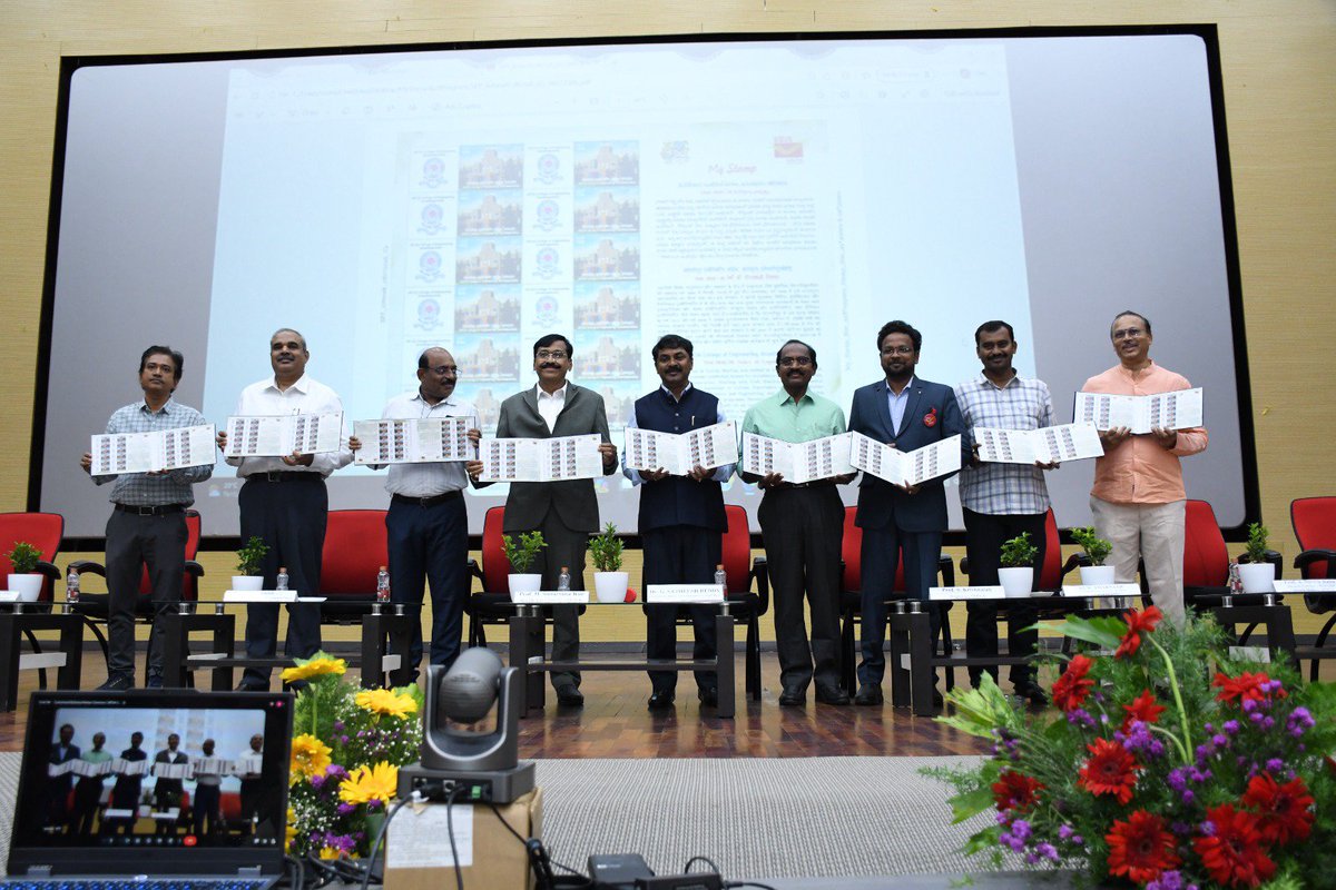 g_satheeshreddy's tweet photo. Standing today as Chief Guest at the 80th anniversary of my alma mater, the College of Engineering, Anantapur (now JNTU Anantapur), filled me with deep pride and quiet emotion.

Releasing the commemorative postal stamp brought out by the Department of Posts felt like holding a small piece of our shared history in my hands.

Seeing senior professors, fellow alumni, and bright young faces together reminded me why this place still feels like home.

My hope is simple and clear. By our college centenary in 2046, this college stands among Bharat's 🇮🇳 finest engineering institutions. I have urged the College to join hands with alumni and draw up a clear, year-by-year roadmap to make that vision real.

The journey begins now. Godspeed!!!
@naralokesh @EduMinOfIndia