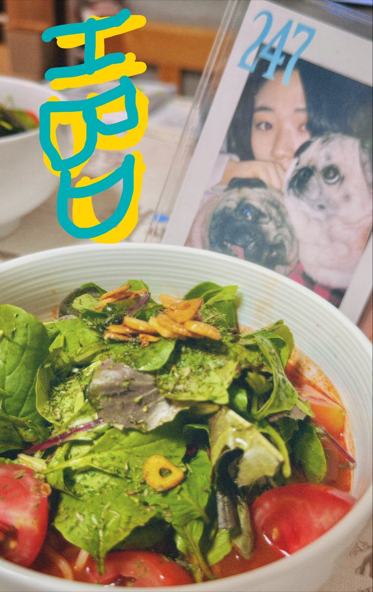 YTT_pw's tweet photo. いま減量中でケーキ食べられないんで、にしなちゃんが好きなトマト🍅ラーメンで。

お誕生日おめ！ https://t.co/SXNWS2sGfB