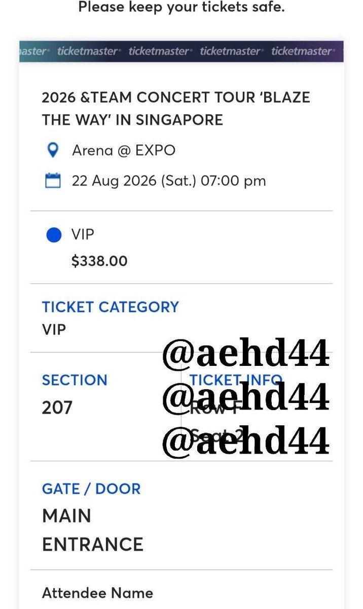 aehd44's tweet photo. HELLO!! selling my Blaze The Way SG ticket!

original price: ~SGD$340
selling for: SGD$310 (can negotiate) 

- I'll transfer the ticket to ur acc
- dm + comment if interested

this is the view from the seat!! (bigger main stage + extended stage)

please help to share🥹 https://t.co/zi5Xwagb0I