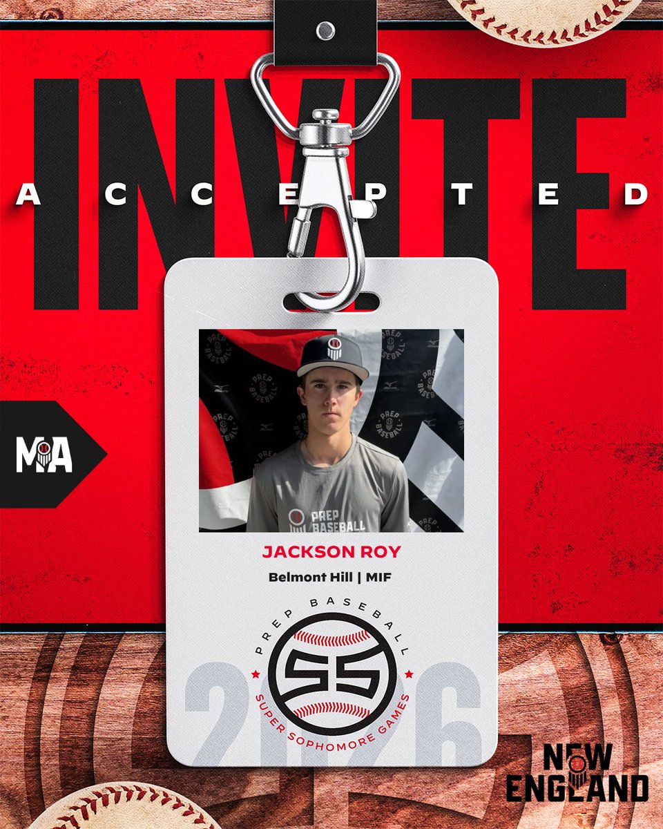 PBNewEngland's tweet photo. 𝐈𝐧𝐯𝐢𝐭𝐞 𝐀𝐜𝐜𝐞𝐩𝐭𝐞𝐝. 𝐏𝐚𝐜𝐤 𝐘𝐨𝐮𝐫 𝐁𝐚𝐠𝐬. 🤝

2029 MIF Jackson Roy (Belmont Hill, MA) has accepted his invitation to join Team Massachusetts at the 2026 East Coast Super Sophomore Games.

👤 https://t.co/UsuxR0GlSA

#ECSSG26 | @jroy_50 https://t.co/zckPRgK3Di