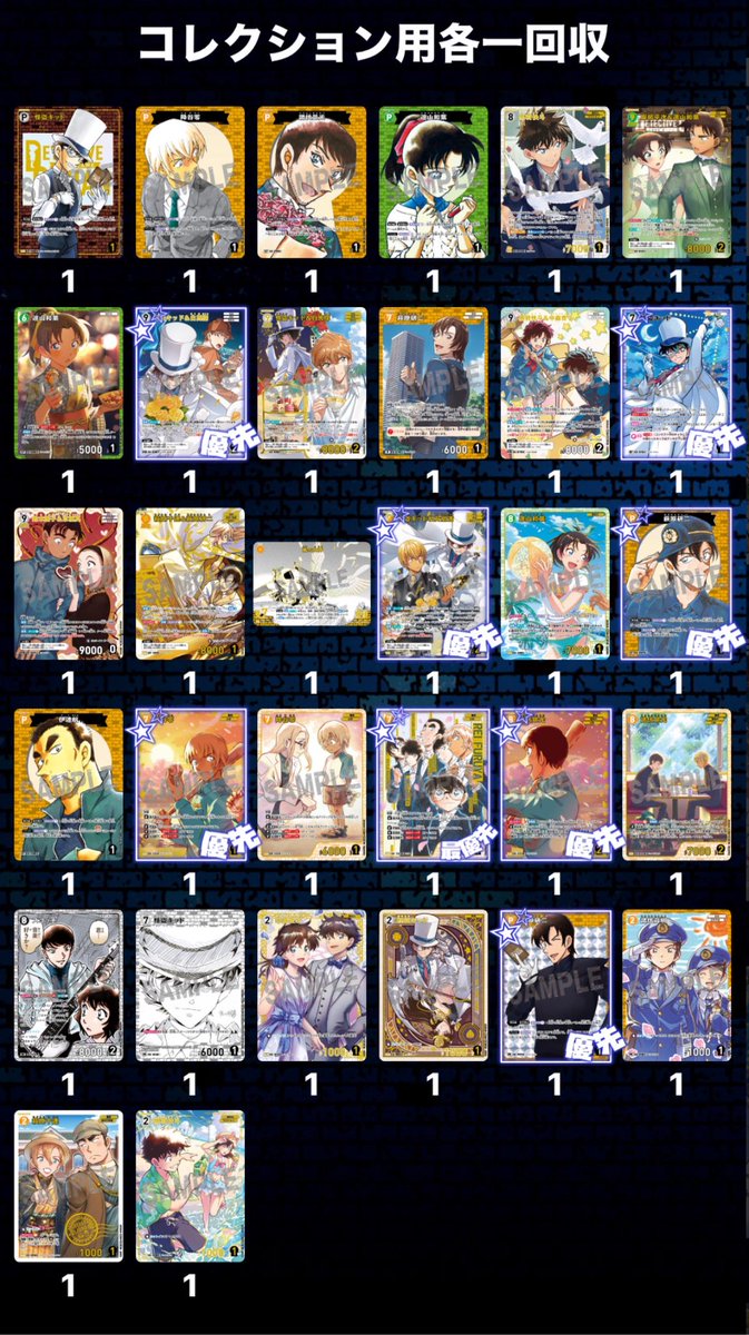 shizu_rb's tweet photo. 《 交換 譲渡 》 名探偵コナン TCG 追憶の盟友

求》 1.2枚目 or 希望額

譲》 3枚目

過去弾、R以下は明日出させて頂きます。
お取引垢が検索にのらない為こちらのアカウントにて募集

比率違い等◎

検索からでもお声がけお願い致します。 https://t.co/nj7alV2l5t