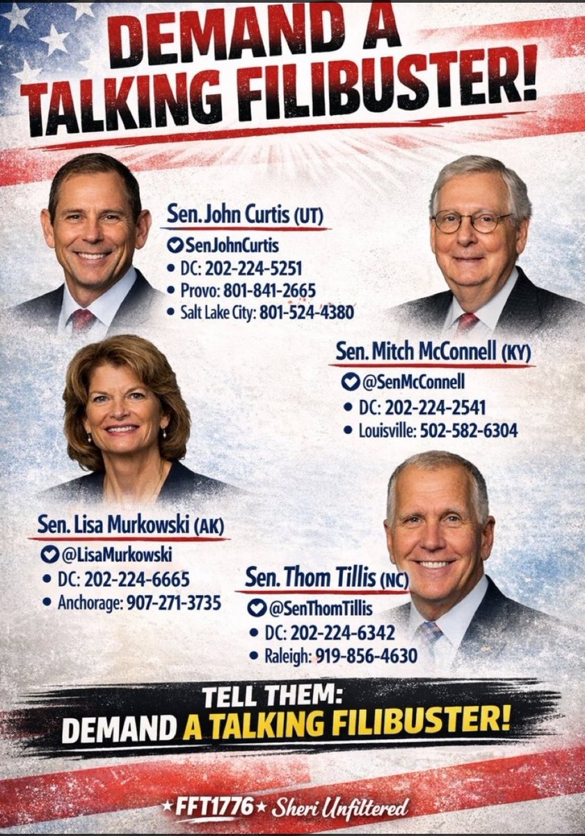 Conservative0rg's tweet photo. Do your FUCKING JOBS and PASS THE SAVE ACT, @LeaderJohnThune @SenateGOP @VP!!

And when you go on recess, DON'T YOU FUCKING DARE gavel in constant pro forma sessions you seditious, treasonous, assholes! @SenMcConnell @lisamurkowski @HawleyMO @ChuckGrassley @SenThomTillis @SenBillCassidy @SenJohnCurtis 

@nicksortor @POTUS @NRSC @NRCC @SpeakerJohnson @HouseGOP