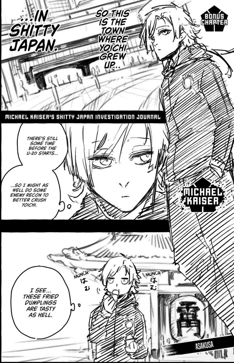 isadokja's tweet photo. I want to know kaiser's search history , like did he search「 shitty yoichi hometown 」but nothing useful showed up so he had to write 「 isagi yoichi hometown 」

kaiser visiting isagi's hometown to better crush him ... truly his best rival ... no one is moving like him ... https://t.co/hpNgQeO4Fs
