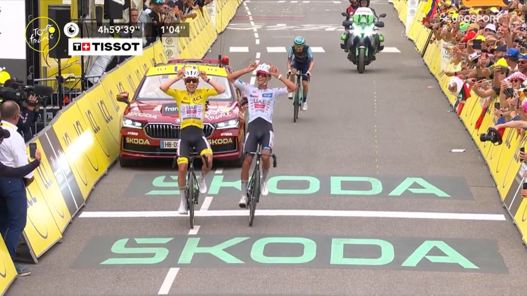 luisrha's tweet photo. Tadej Pogačar. Isaac del Toro.

Presente y futuro del ciclismo. #TourDeFrance https://t.co/LRQU7ubwmA