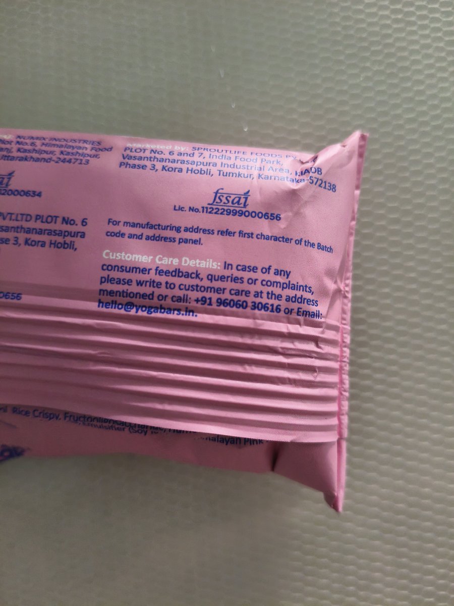 sejal888's tweet photo. #yogabar or cheap rice flake bar 
What you show and what you give ? https://t.co/1jIBBEUS3f
