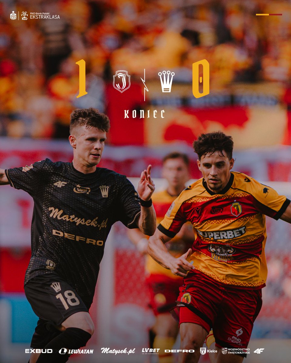 Korona_Kielce's tweet photo. 🔚 | Z Białegostoku niestety wracamy na tarczy.
—
#JAGKOR 1:0 https://t.co/7FyhH7MzVh