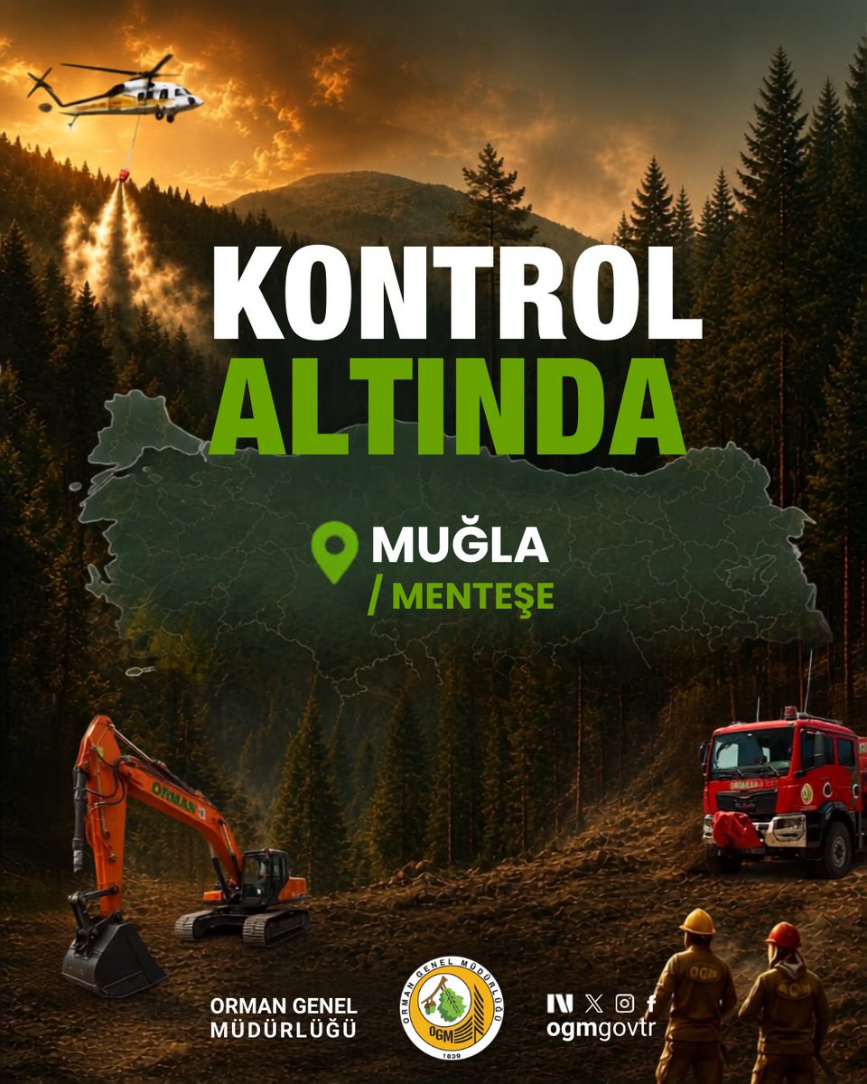 OGMgovtr's tweet photo. 🔥 KONTROL ALTINDA

📍 Muğla / Menteşe

Orman dışı alanda başlayan yangını kontrol altına aldık. https://t.co/AKS4k9tNTw