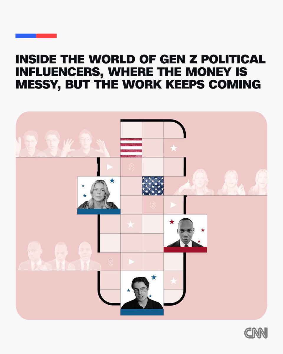CNNPolitics's tweet photo. The battle for Gen Z voters is increasingly being fought on social media. Republicans have established a strong ecosystem of influencers, while Democrats are trying to catch up. Three political influencers share what they think it might take for both parties to win over young voters in the midterm elections. https://t.co/cxnymtYHGf