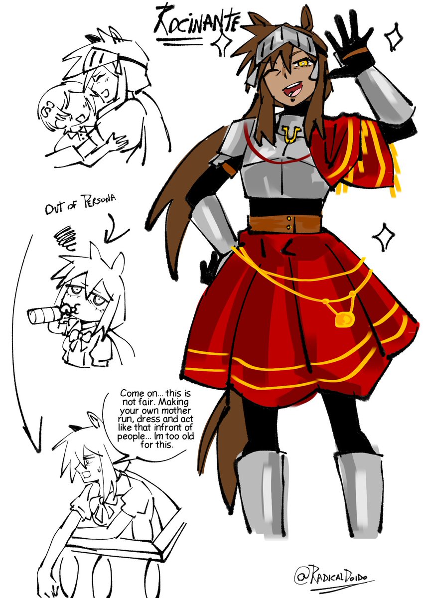 RadicalDoido_2's tweet photo. Uma Musume OC - Rocinante

#umamusume https://t.co/9iTZ56FScB