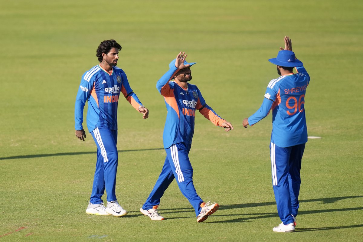 BCCI's tweet photo. Game set and match ✅

A comprehensive and dominant 9⃣0⃣-run victory for #TeamIndia 🥳👏

With that they clinch the #ZIMvIND T20I series by 2⃣-0⃣ with one game to play 🏆

Scorecard ▶️ https://t.co/Z8UUziVx8d https://t.co/0hfpuJ6aCx