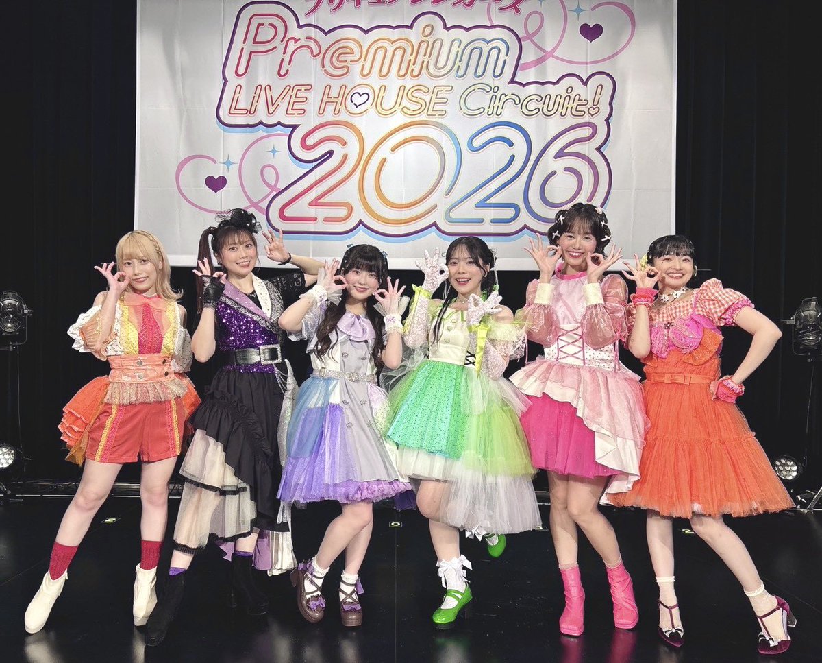 precure_marv's tweet photo. 『プリキュアシンガーズ
　Premium LIVE HOUSE Circuit！2026』
＜心斎橋BIGCAT＞大阪公演
ご来場いただきました皆様、ありがとうございました❗️
#石井あみ #熊田茜音 #増井優花 #宮本佳那子 #吉田仁美 #佐々木李子

次回は8/9(日)名古屋公演🎤✨
🎫8/22 ㊏横浜公演のローソンチケット一般販売（先着）受付中
🔽チケットはこちら
https://t.co/m0HL5QnefY

#precure #プリキュア #プリキュアシンガーズライブハウスサーキット
