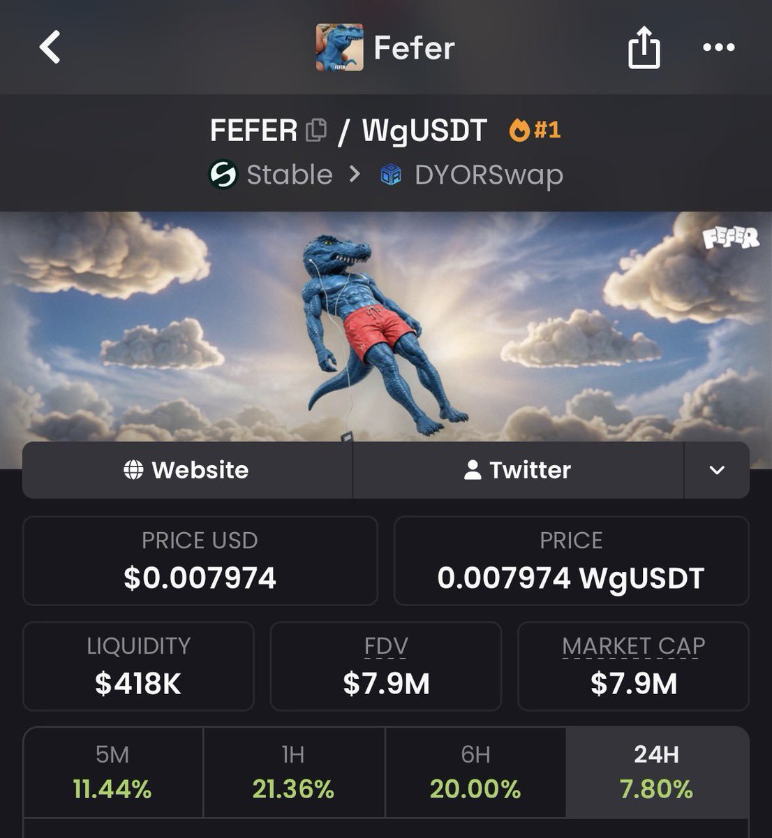 Tok_Nex's tweet photo. new website https://t.co/MxZ7vzpmyS
new blockchain @Stable
new @tether mascot
new banner

$FEFER 

0xeaf7aC0FdF150CDD89340fB762D83848De6A7b83 https://t.co/ByMdkkJpaw