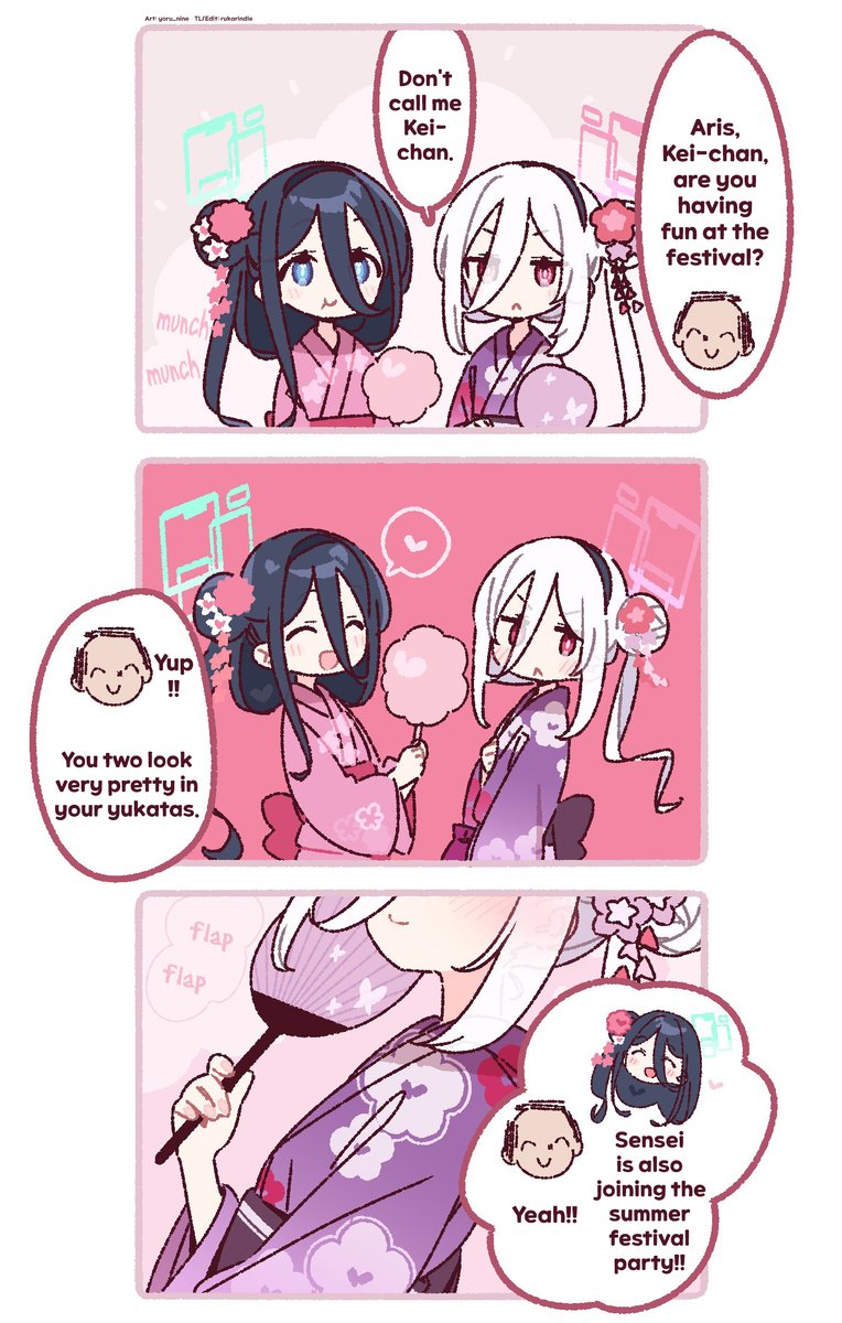 rukarindie's tweet photo. They're cute~

TL/ED: @rukarindie 
Art: @/yoru_nine https://t.co/2b4cIWRxGa