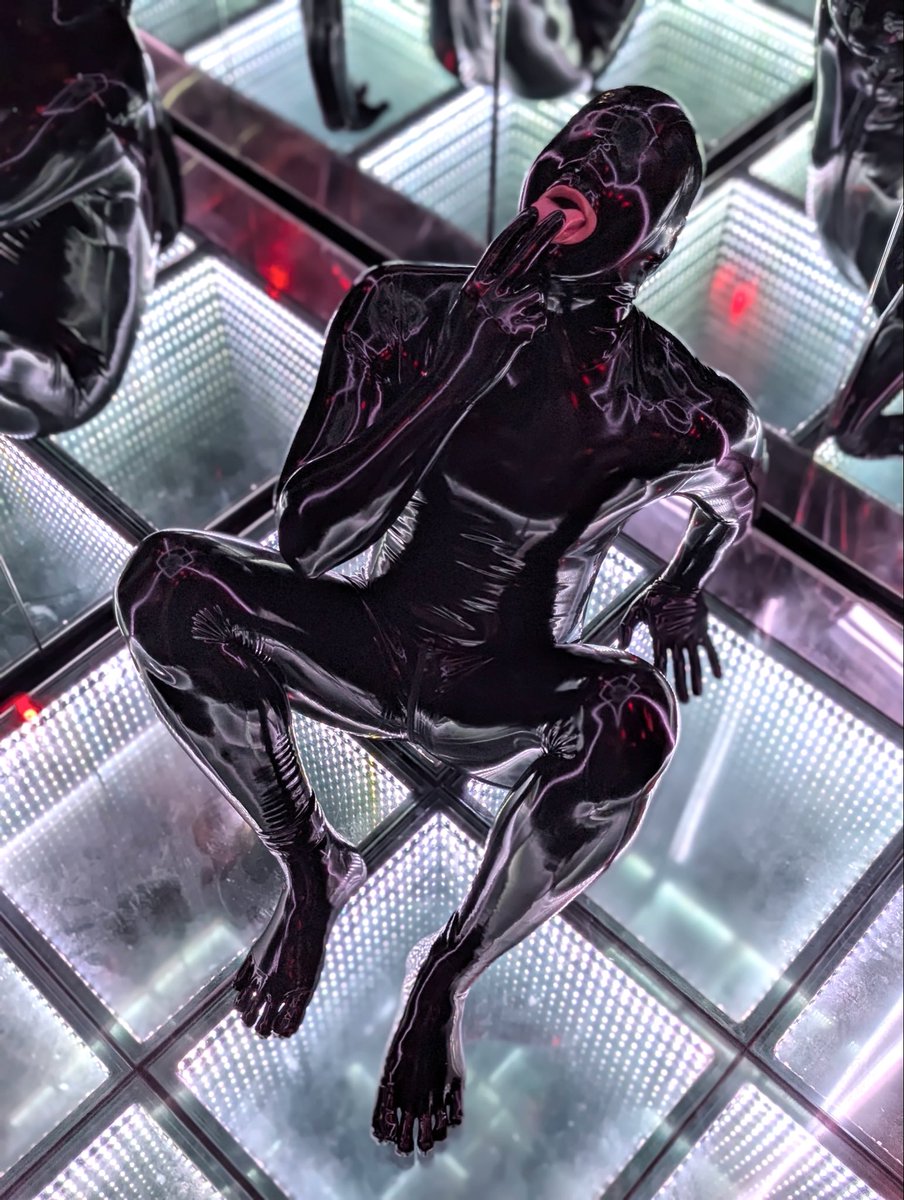 Sharf_Charles's tweet photo. ✨ Light, shadow, and emotion. ✨

Rubber suit 0.3mm  : @forfunbangkok 
📍 : @500cafebangkok 
📸 : @Rubberforfun https://t.co/uG4YCfHQpW