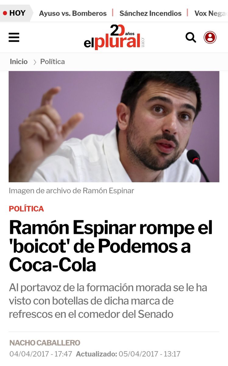 Grevcor's tweet photo. @RamonEspinar D. Ramón...
Está recomendación ¿La hace igual que cuando se sumó al boicot de Coca Cola en el Senado, pero las adquiría de 2 en 2?
Consejos vendo y para mí no tengo...
https://t.co/YtDutYGsVB https://t.co/YIPkItRNRq
