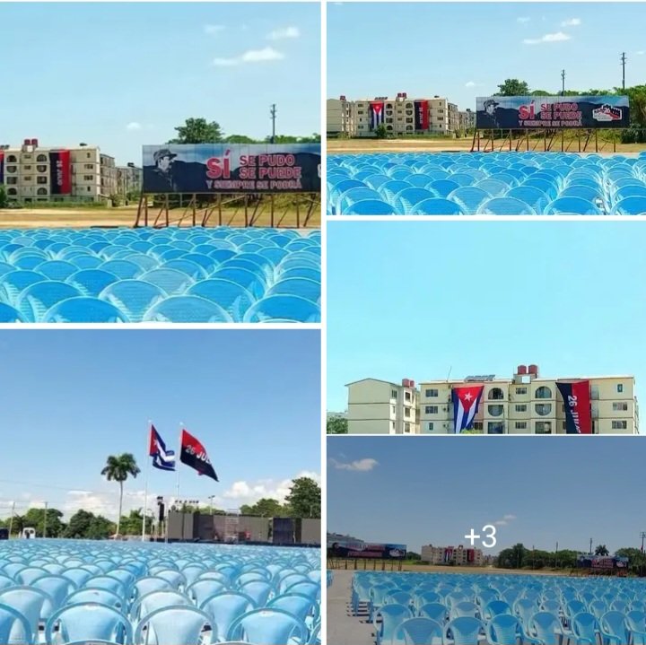 DmsPinar's tweet photo. 🇨🇺La plaza de #PinardelRío ya luce engalanada para recibir el Acto Central Nacional por el aniversario 73 del asalto a los cuarteles Moncada y Carlos Manuel de Céspedes .
#PinarEn26 https://t.co/E4aH1OsMH2