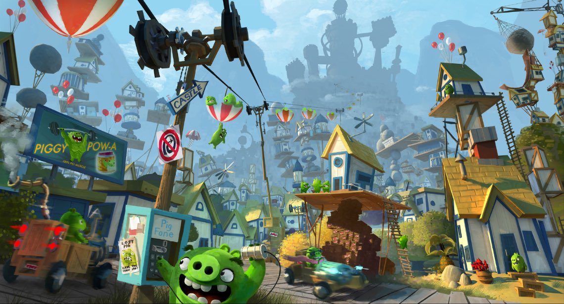 ABFan001's tweet photo. I’m so fascinated by the architecture of the pigs from the movie. Everything is so chaotic and out of proportions, but it’s also expected by the ones who built it. Not to mention it looks like it could all fall apart any second without a bird flinging toward it. https://t.co/3BHM6zdZw9