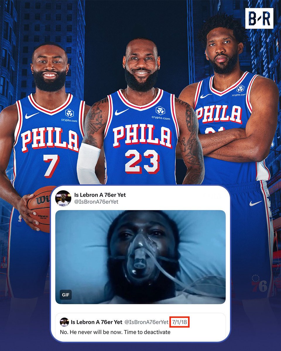 BleacherReport's tweet photo. ALWAYS TRUST THE PROCESS 🔥

(via @IsBronA76erYet) https://t.co/GhPynhVE8M